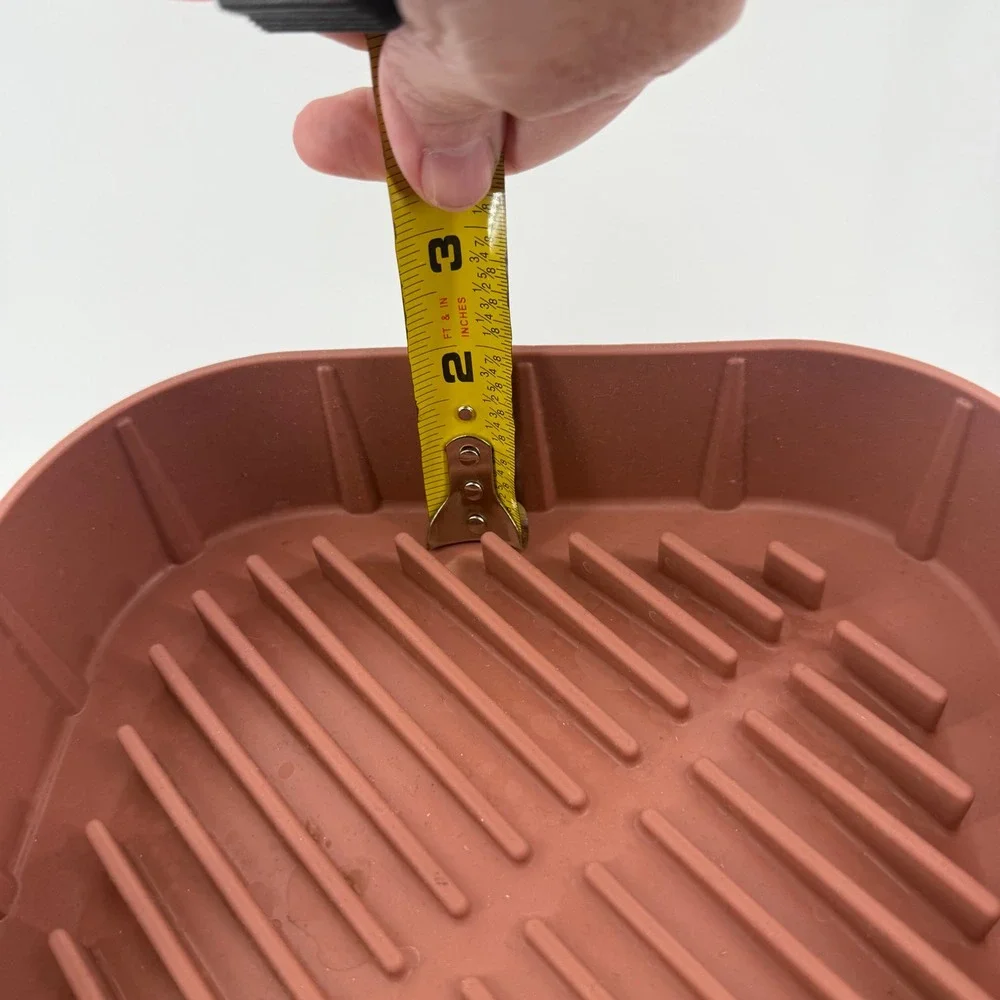 Reusable Silicone Air Fryer Liner Square‎ Baking Pan for Oven and Air Fryer